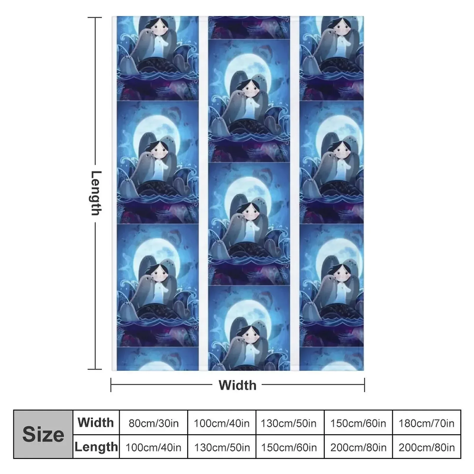 Song Of The Sea Throw Blanket Loose Luxury Thicken Beach Thin Soft Stuffeds Blankets