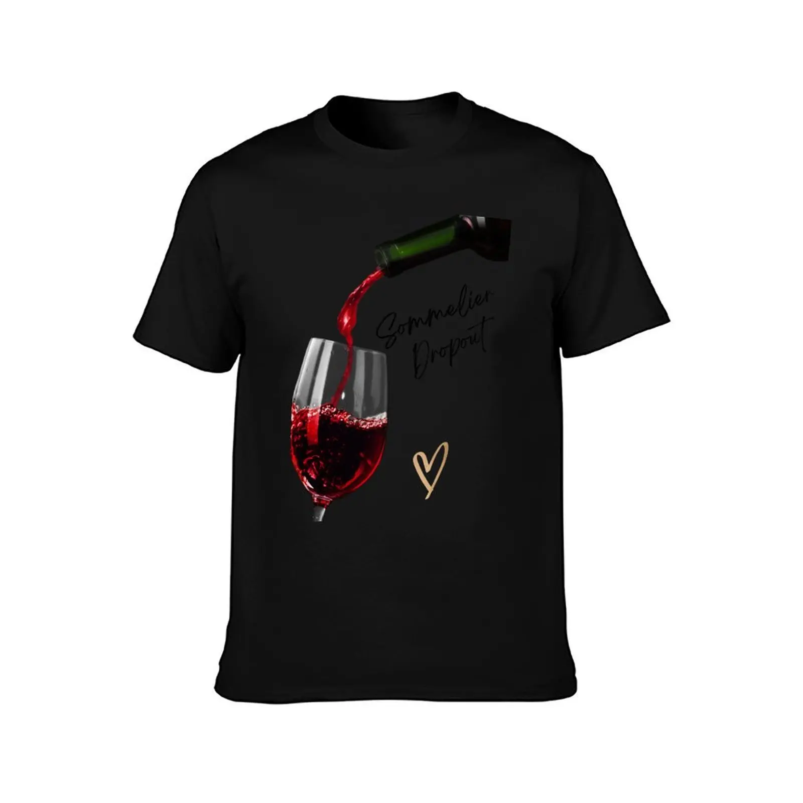 Sommelier Drop out T-Shirt Fashion Casual Short Sleeve Top T-Shirt