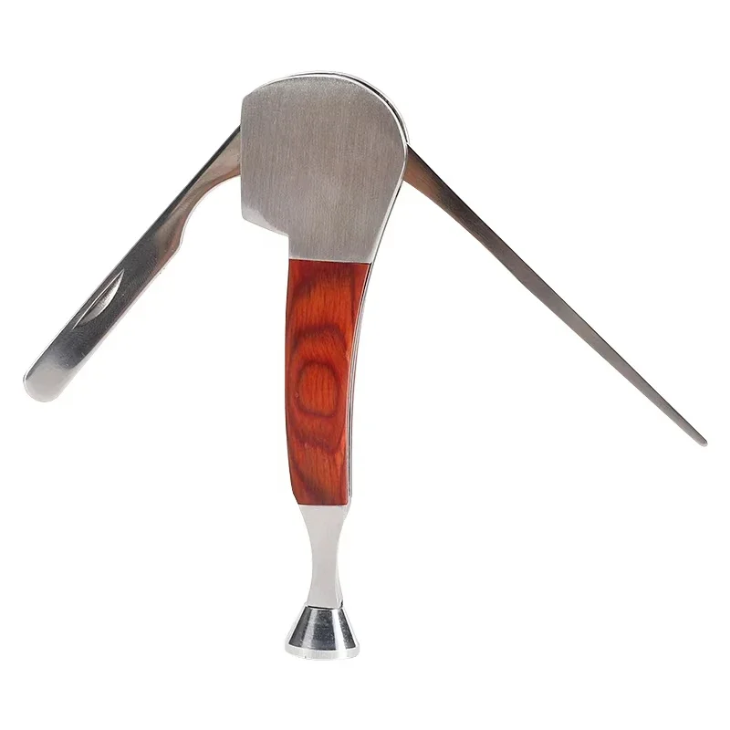 Multiple Function Three In One Tobacco Pipe Cleaner Knife Tools Wooden Smoking Pipe Scraper