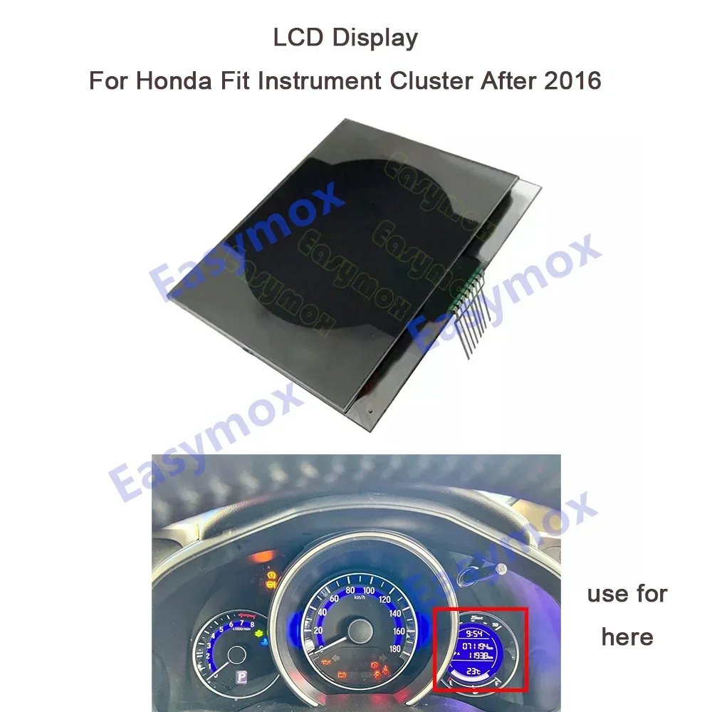  LCD Display for Honda Fit 2016-2023 Car Instrument Cluster Dashboard Screen Replacement 2016-2024