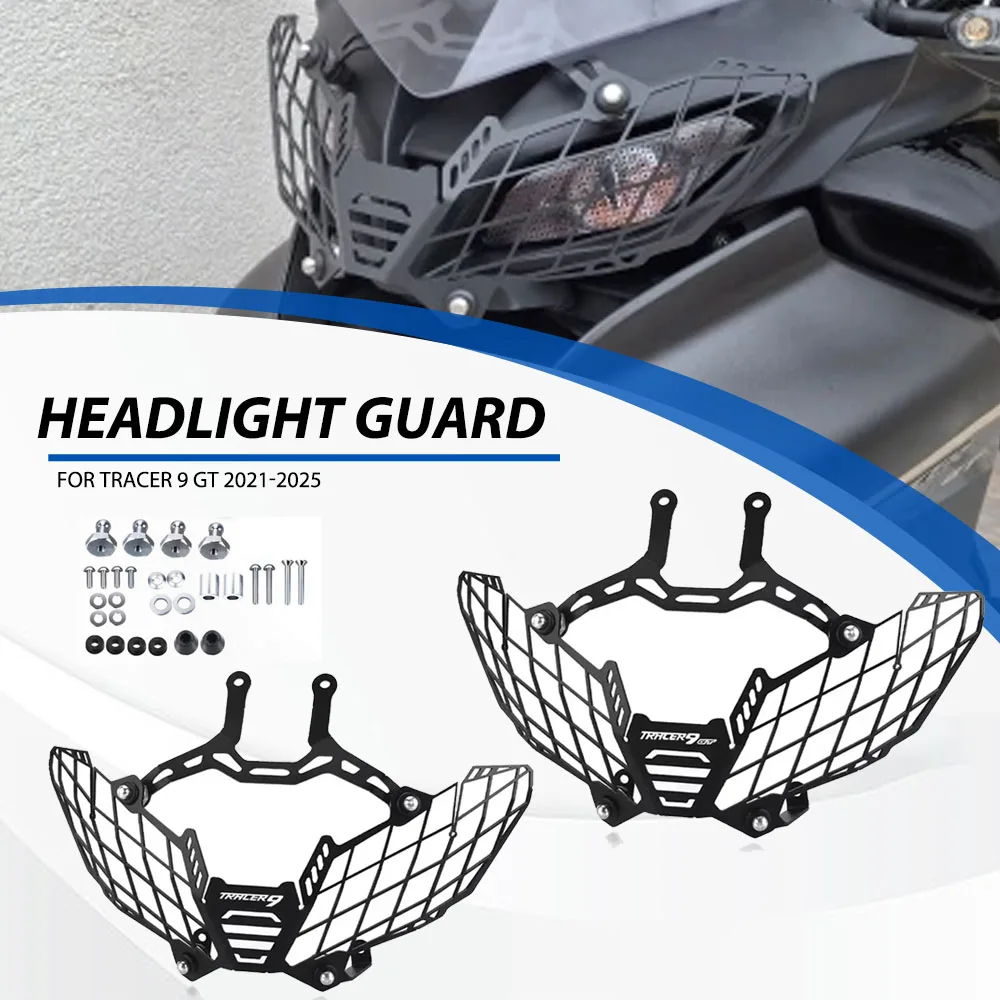 

2025 Tracer 9/gt Motorcycle Headlight Protection Cover Grille Mesh Headlight Cover For Yamaha Tracer 9 GT 2021 2022 2023 2024