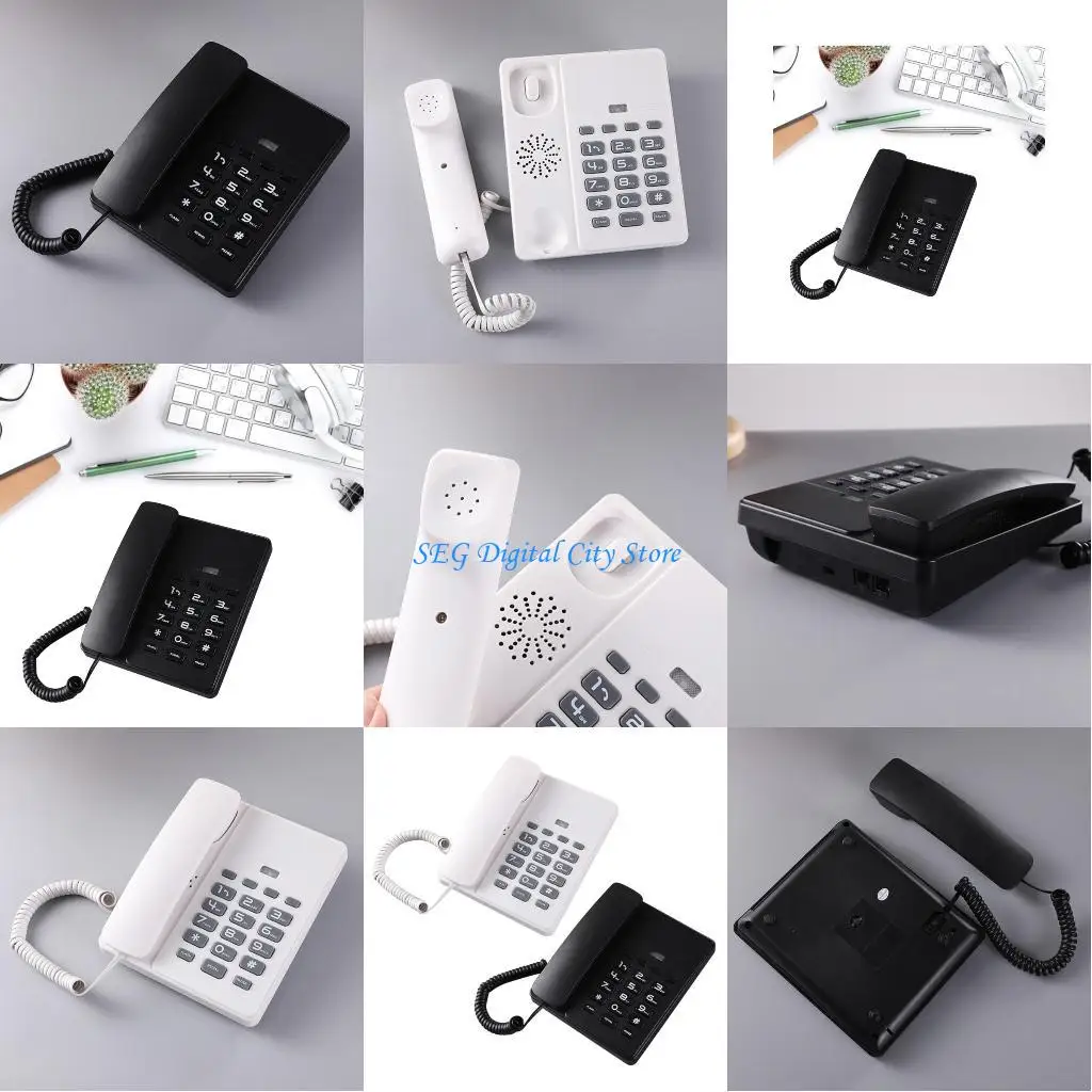 U75B HCD Mini Telephone Fixed Landline Telephone Home Phone English