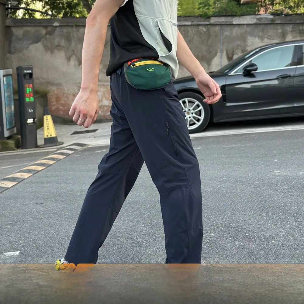 

Водонепроницаемые эластичные брюки с 3D-кроем для улицы, легкие мягкие повседневные брюки, шестиугольные брюки God, прямые брюки с эластичной резинкой на талии