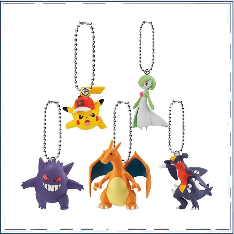 

BANDAI Gashapon Pokémon Gengar Charizard Keychain Doll Pendant Collectible Toys Kids Gifts Model Toys