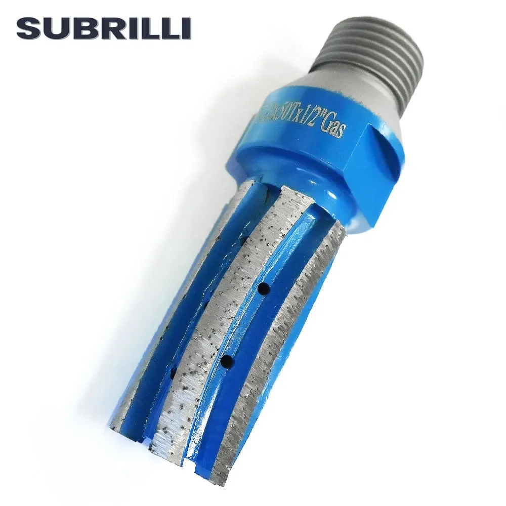 SUBRILLI Diamond Finger Router Bit CNC Milling Cutter Wet Grinding And Milling Stone With 1/2Gas 22mm Diameter 1PIECE