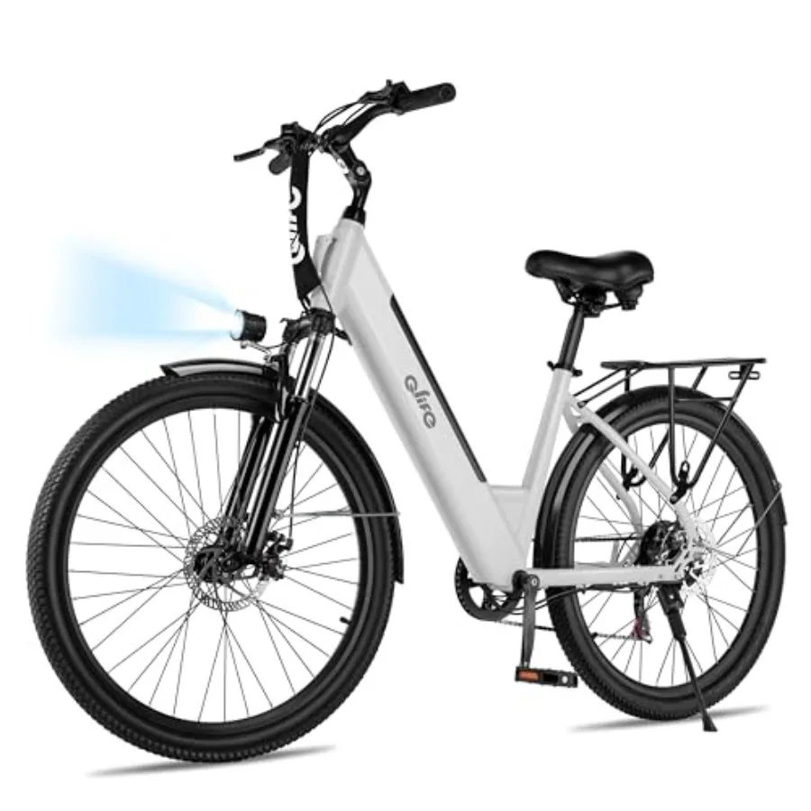 

Cityone Electric Bike for Adults Teens Step-Through Commuter Ebike 1000W Peak Motor 55-Mile Range 48V Removable Battery 26-Inch