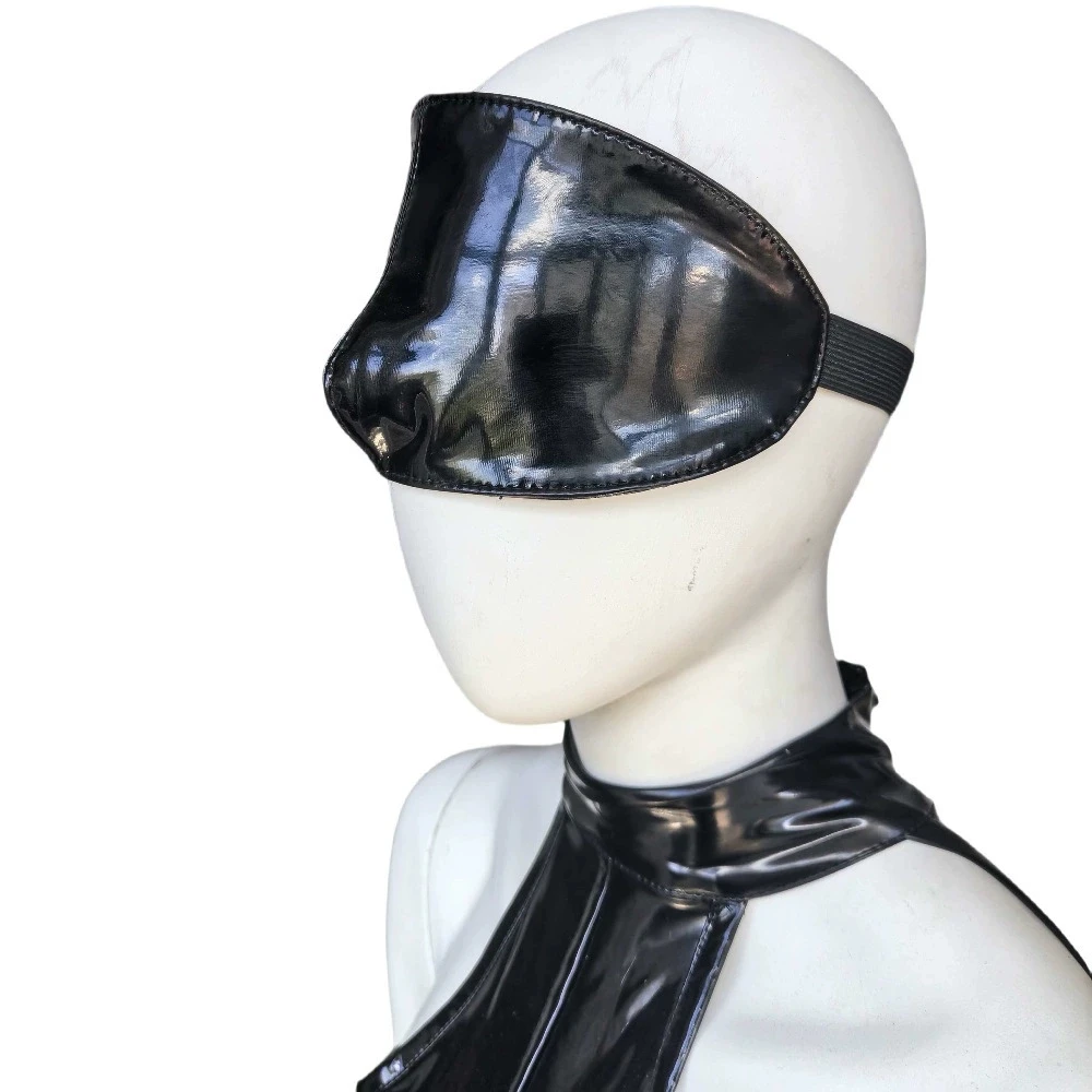 

Faddish Waterproof Faux Leather Blinder Washable Adult PU Cosplay Patch Unisex Eye Shield Headwear Tights Accessories Eyeshield