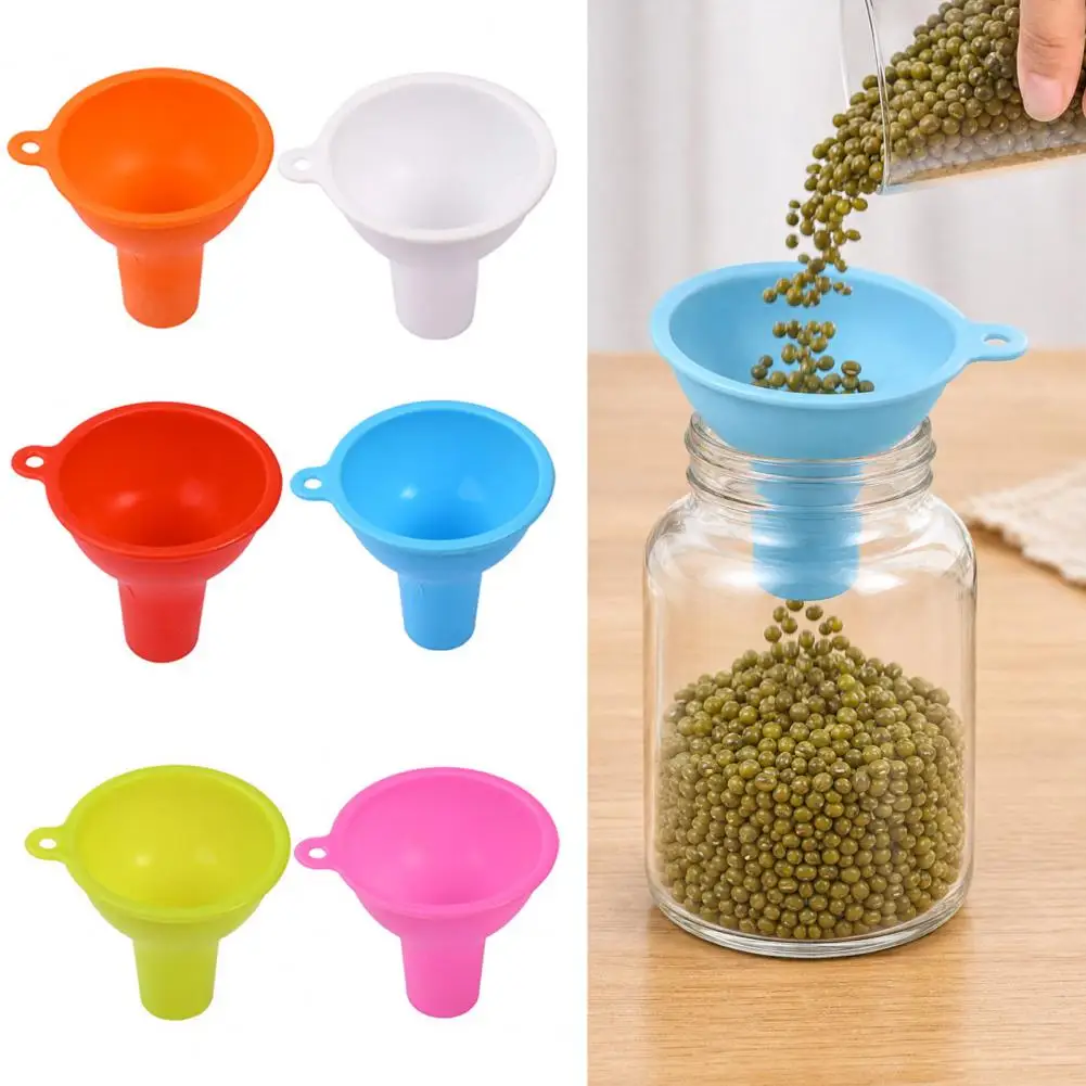 Funnel Collapsible Silicone Kitchen Funnel Set Food Grade Collapsible Funnels for Bottles Wide Mouth Spout for Liquids Dry Goods