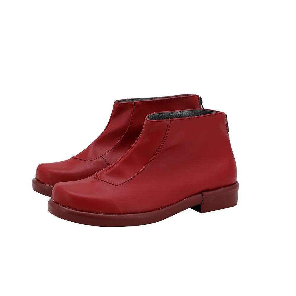 게임 애니메이션 신발 일곱 가지 대죄 금지 맞춤 제작 코스프레 부츠 레드 할로윈 의상 액세서리 소품 제작