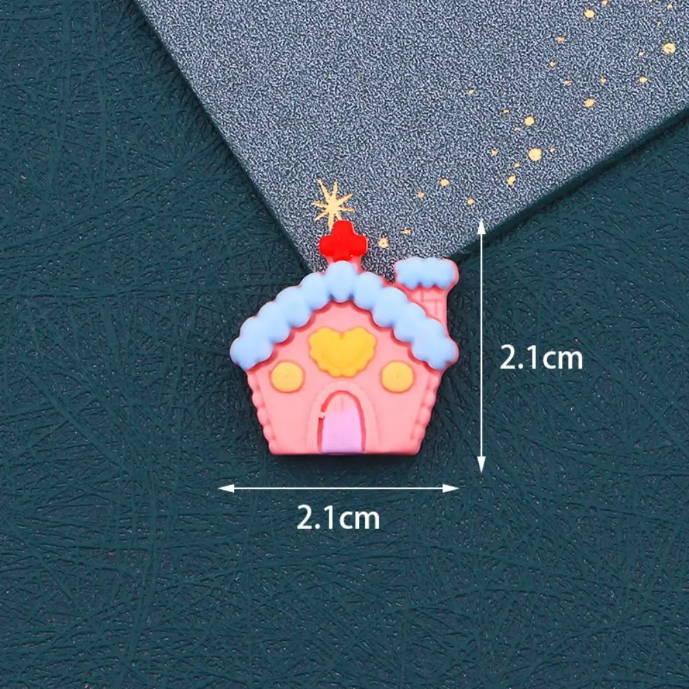 10Pcs Christmas Collection Resin Figurine Crafts Flatback Cabochon Ornament Cartoon Christmas Decor Scrapbook Jewelry Making