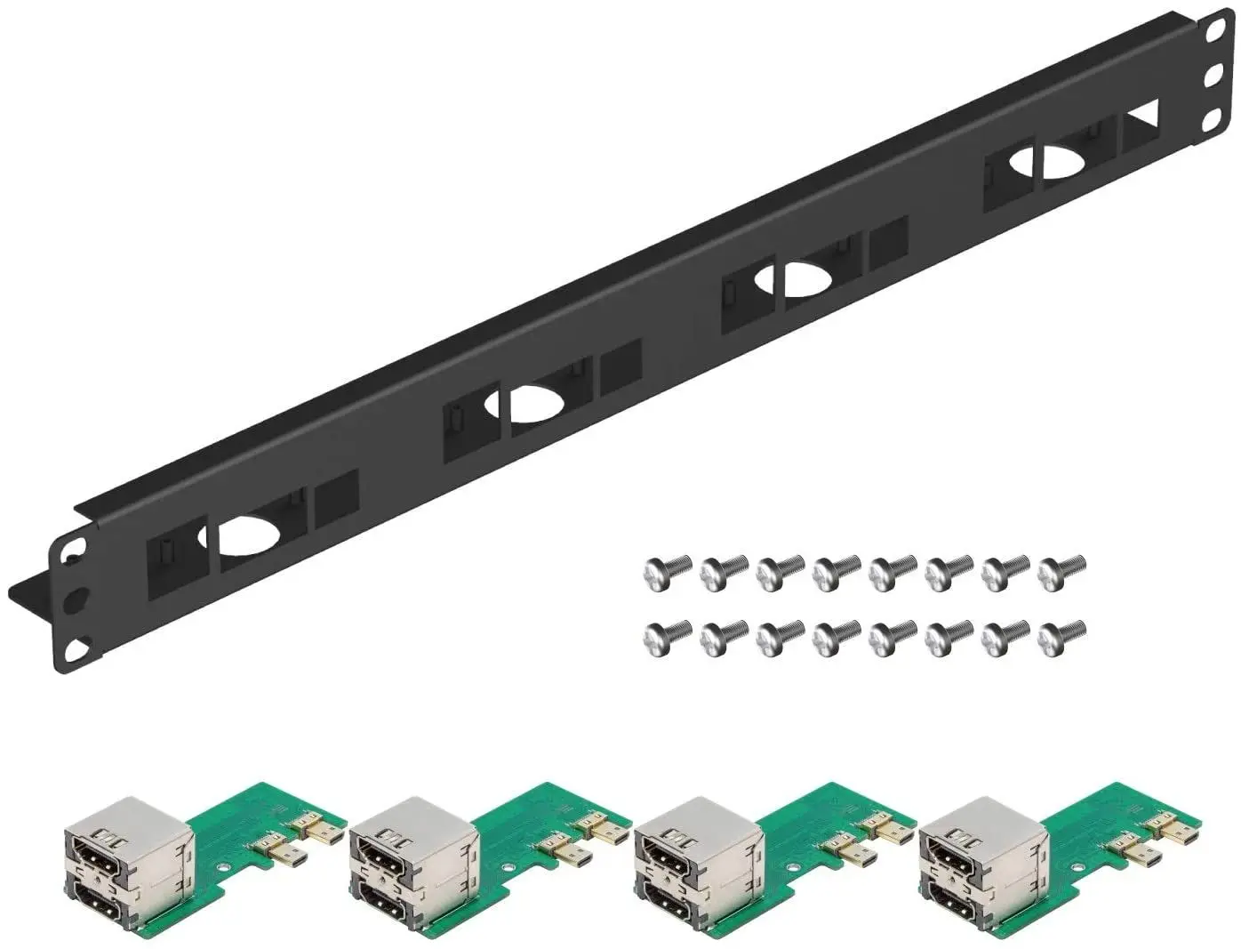 UCTRONICS for Raspberry Pi Rack with Micro HDMI Adapter Boards, 19