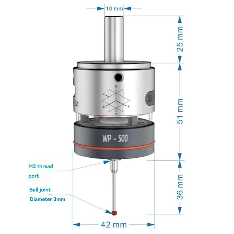 A26F-WP-500 高精度 3D エッジファインダー CNC フライス盤自動センタリング 3 座標ツールセッター