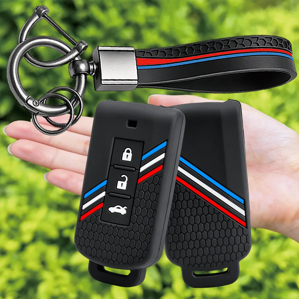 Car Key Case Cover Shell Fob for Mitsubishi Outlander 2015 2017 Xpander Triton ASX LANCER Pajero Sport 3 2020 Eclipse Cross L200