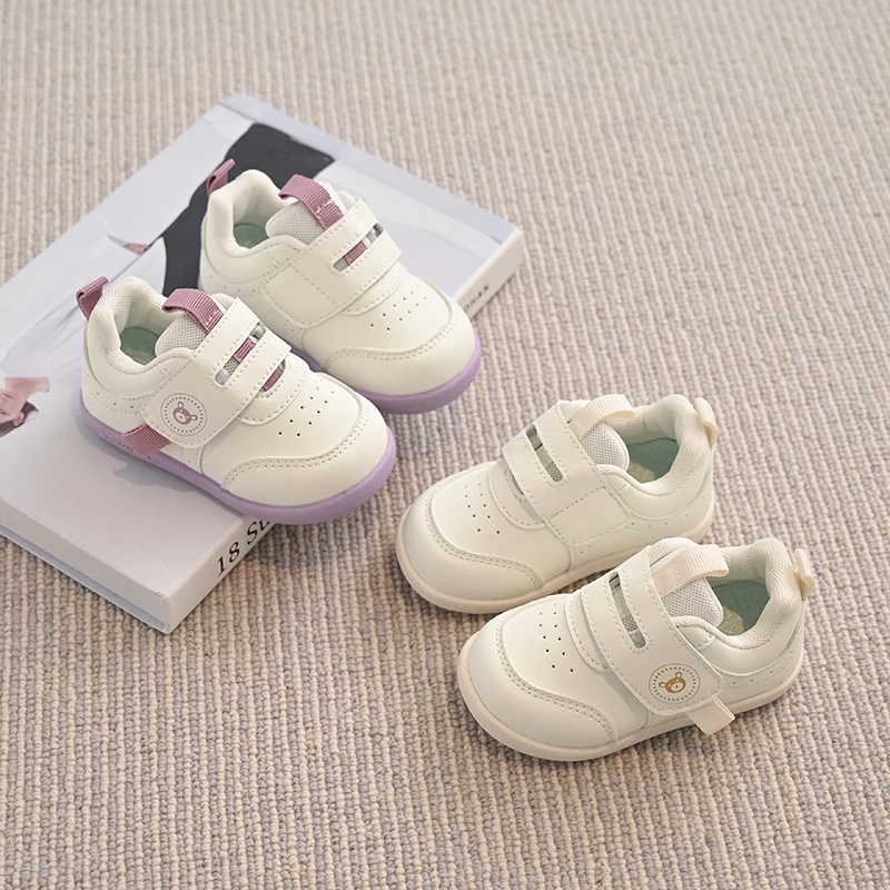 

Baby Kids Walking Shoes Cute Breathable Boys Girls Casual Shoes Hook&loop 2025 Autumn New Kids Running Shoes Toe Capped Non-slip