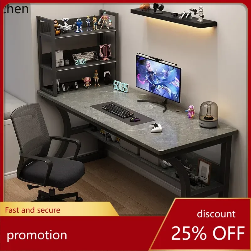 

HXL Gaming Desk Storage Sturdy Computer Desk Desktop Rack Bedroom Office Study Writing Simple Mobilier