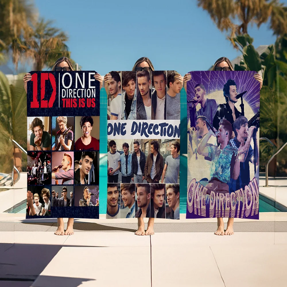 O-one Band Directions Music Beach Towels Shower Towel Sauna Travel Spa Microfiber Quick Dry Gym Accessories Cute Room Decor