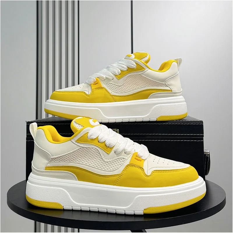 

Новинка 2023 года, осенняя тенденция, дышащая удобная нишевая повседневная спортивная обувь с низким вырезом на толстой подошве, модная мужская трендовая обувь для доски