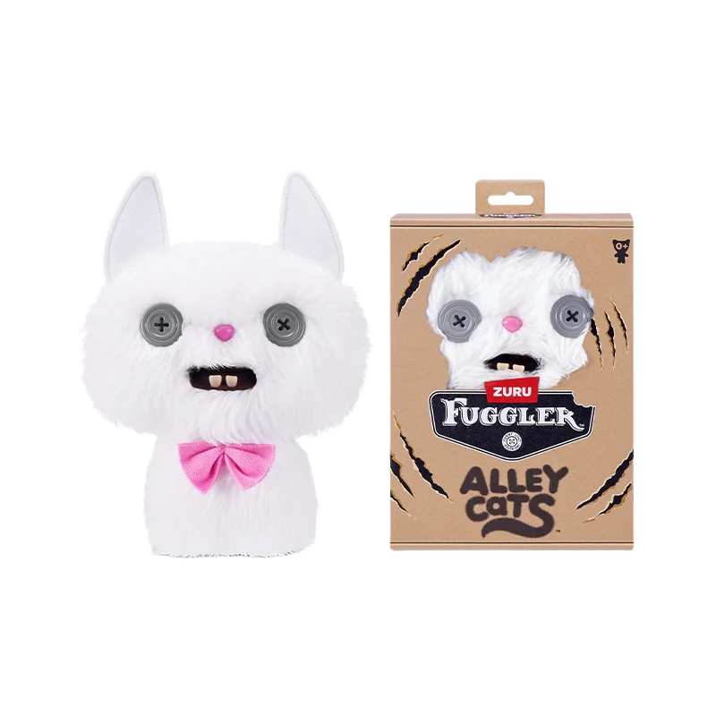 ตุ๊กตา Fuggler รุ่น Dark Alley Night Cat Series ตุ๊กตาขนนุ่ม ฟันปุกปุย น่ารักขี้เลียน ตลก ของเล่นเด็ก ของขวัญวันเกิด