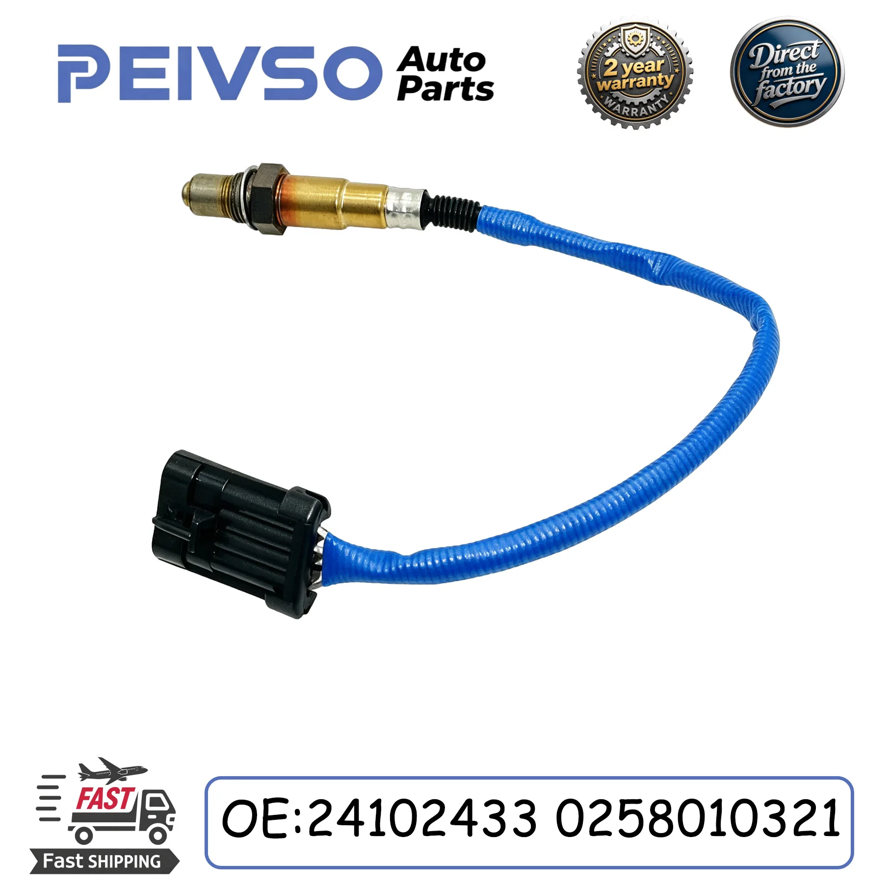 PEIVSO New 24102433 0258010321 front Oxygen Sensors fit for Chery Bonus Lifan Buick Excelle 1.6 1.8 Epica Lova