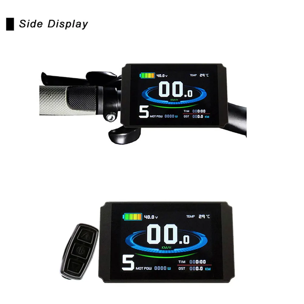 

User Friendly Bicycle Display Bicycle Repair Tool E-bike LCD Display Color Cycling Screen Speed Battery Mileage