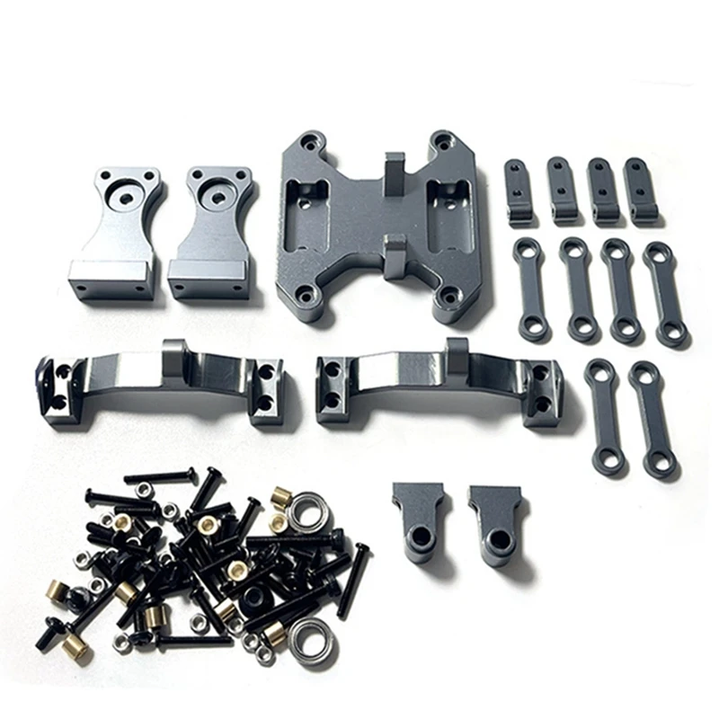 Best Metal Balance Chassis Board Seesaw Kit for WPL B16 B36 1/16 RC Car Upgrade Parts Modified Accessories,Titanium Color