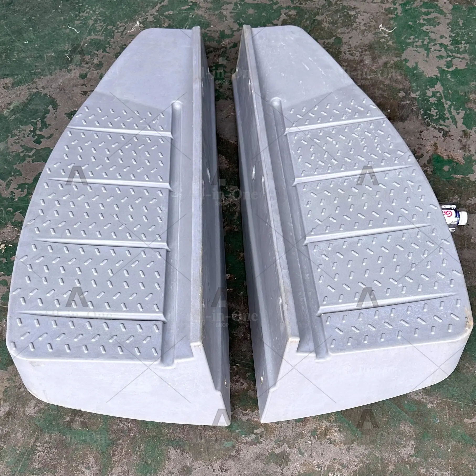 Car-mounted portable plastic boat stacking boat [Side and tail pontoon accessories]