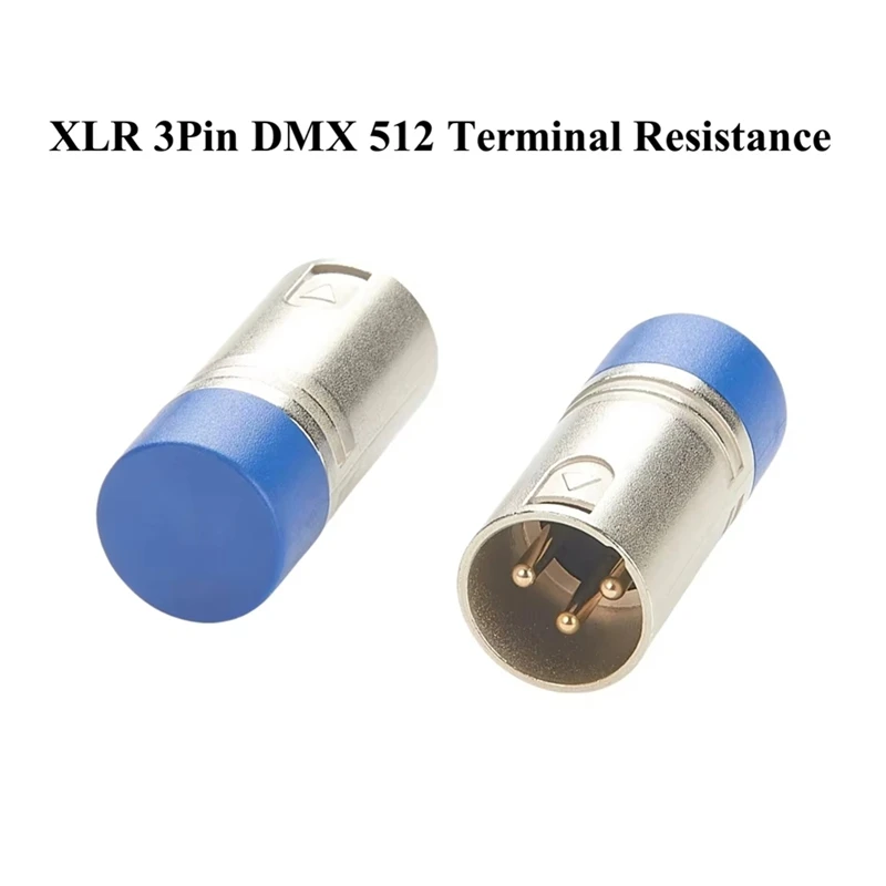 ABDJ-XLR 3Pin DMX512 Terminator Resistor,Terminal Resistance For Digital Multiplex Light Moving Heads Light Stage