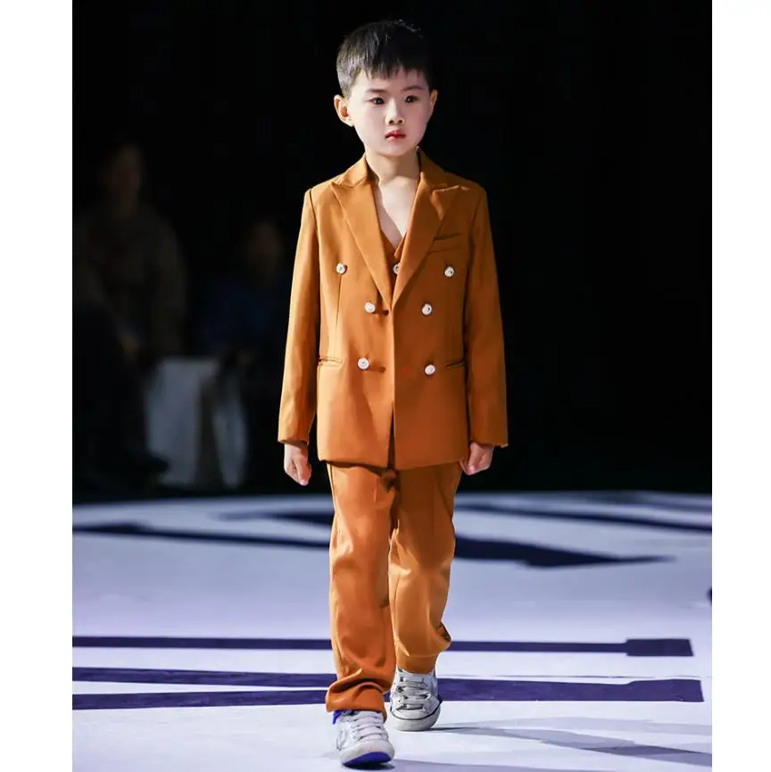 

Высококачественные детские пиджаки для выступлений на фортепиано, костюмы для мальчиков на свадьбу Traje De Niño Para Bautizo A4070