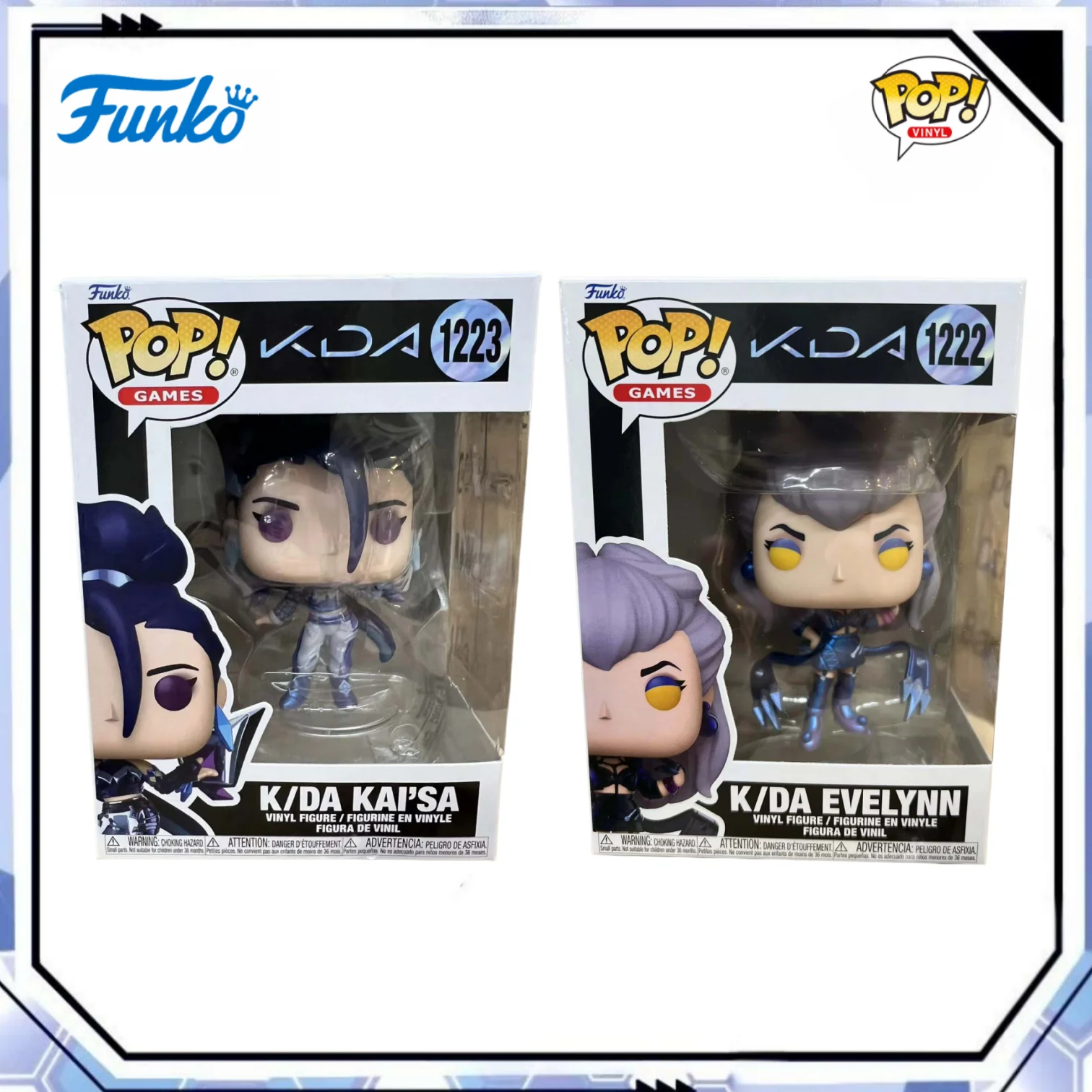 Funko POP! Figura de League of Legends K/DA Ahri Evelynn Kai’Sa Akali, Edición Limitada Oficial, Regalo Coleccionable para Fanáticos del Juego LOL