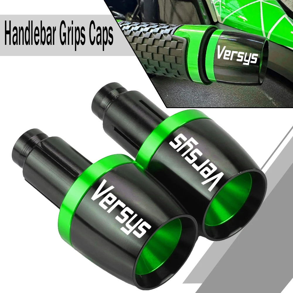 

For KAWASAKI Versys 650 1000 versys 650 Versys650 Versys1000 Motorcycle Accessories CNC Handlebar Grips Handle Bar Cap End Plugs