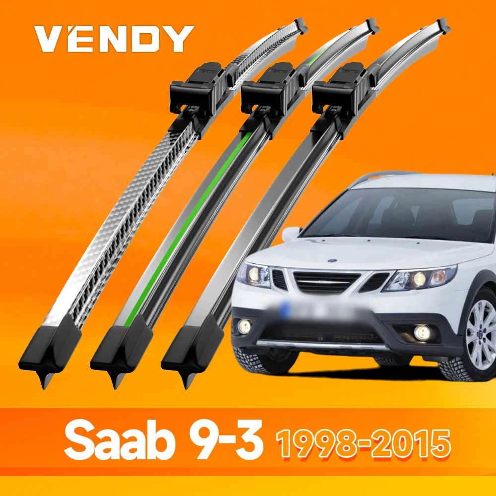2pcs For Saab 9-3 1998-2015 Front Windshield Wiper Blades Windscreen Window Accessories 2002 2004 2007 2008 2009 2012 2014