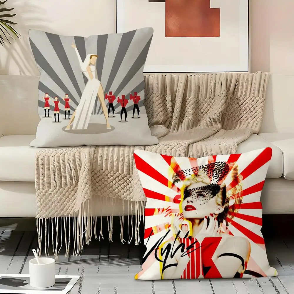 Kylie Minogue Pillow Case Linen Pillow Covers Cover For Couch Living Room Bench Patio Floor Linen Home Decor