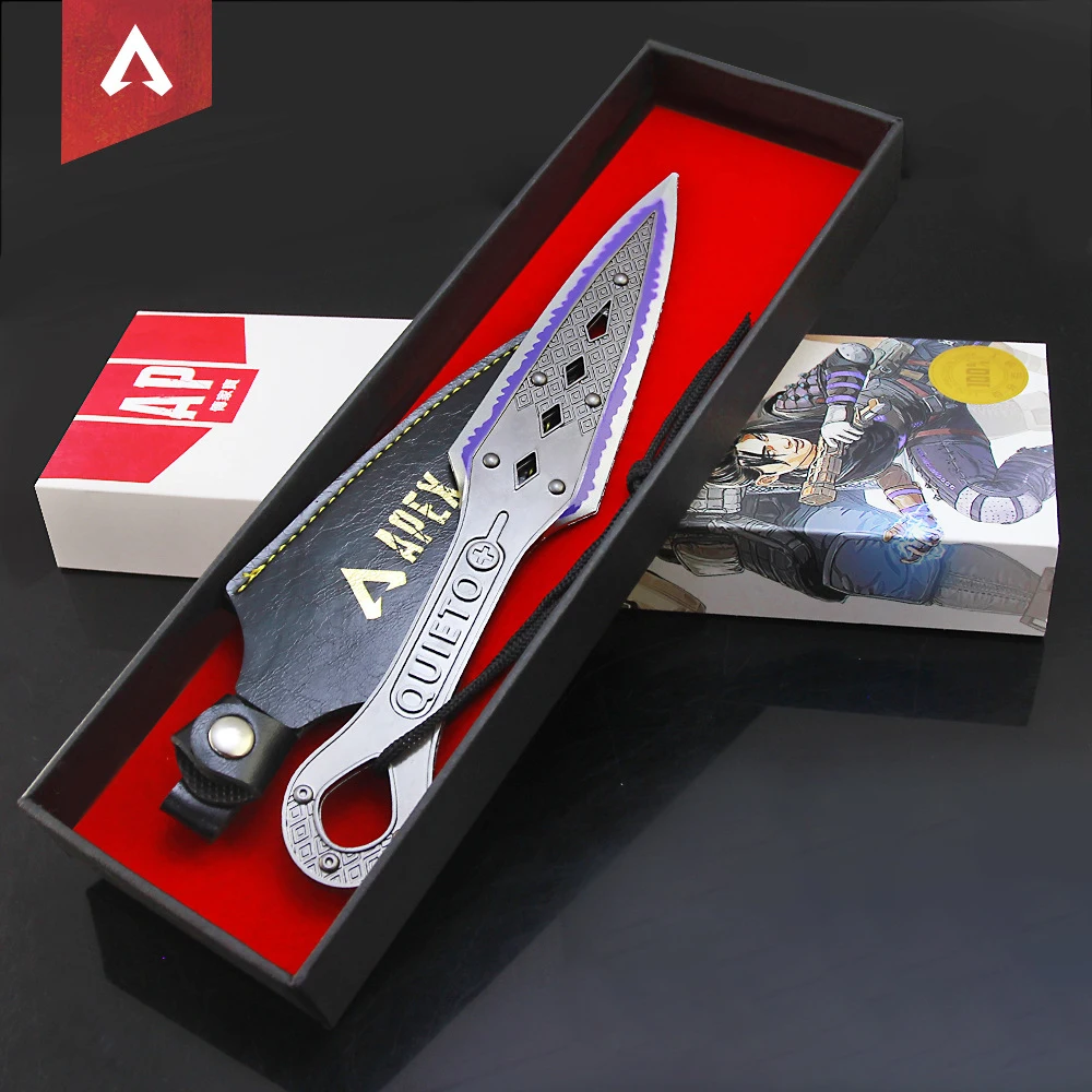 APEX Legends Alloy Sword Game Weapon Model Octane Heirloom Kunai Metal Keychain Weapon Sword Heirloom Costume Props Gifts