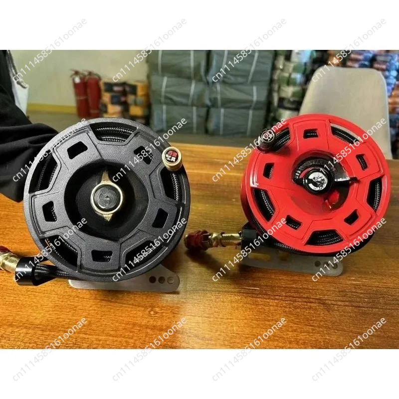 All-terrain belt automatic retraction air pump hose reel pump tube storage