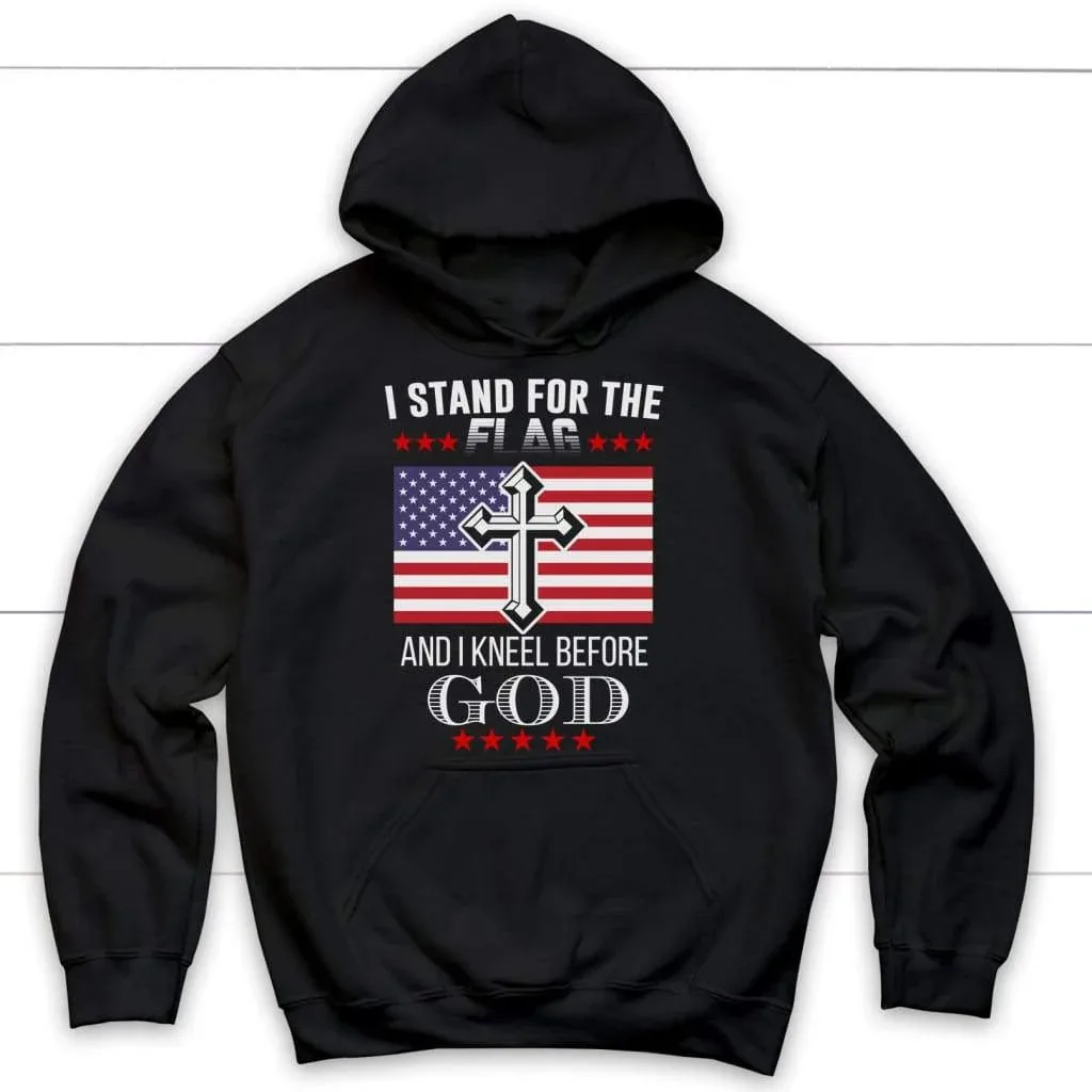 

Толстовка с капюшоном I Stand for The Flag and I Kneel Before God, мужская и женская толстовка с длинными рукавами, пуловер, верхняя спортивная одежда, мужская одежда