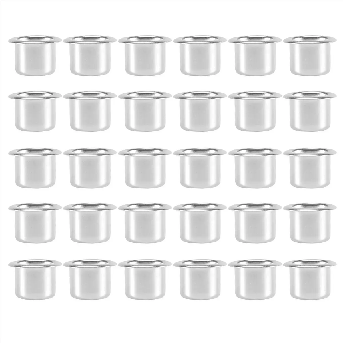 New Arrival Candle Holders for Taper Candles, Candle Holder, Tea Lights, Candle Insert Table Candles, Candle Holder 30Pcs Silver