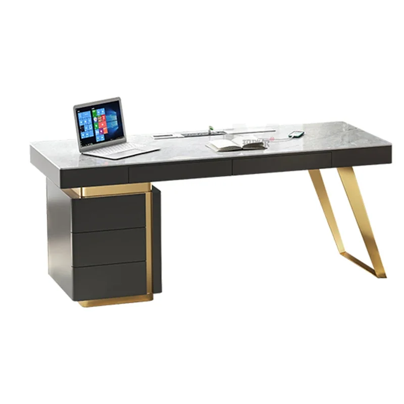 Desk Setup Accessories Computer Offices Auxiliary Table Office Furniture Home Writing Tavolo Da Lavoro Multifunction Work