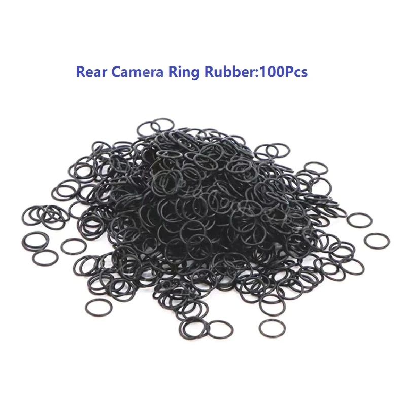 100Pcs Waterproof Circle For iPhone Camera Rubber Ring X/XS/XR/XS Max/11/12/13/14 Pro Max Cover Rear Glass Lens