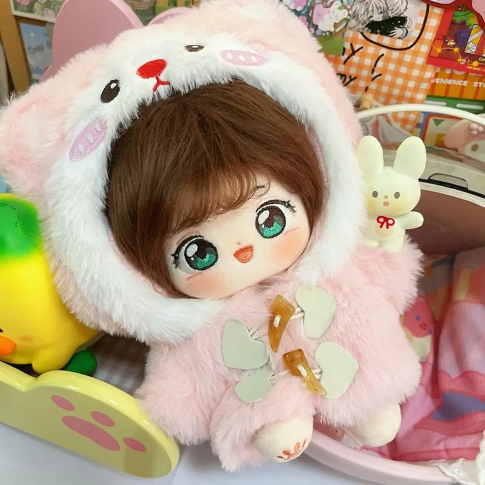 

Cartoon Cat 20cm Cotton Doll Clothes Plush Coat Clothing Plush Doll Clothes Dress Up Kawaii No Attributes Dolls Clothes