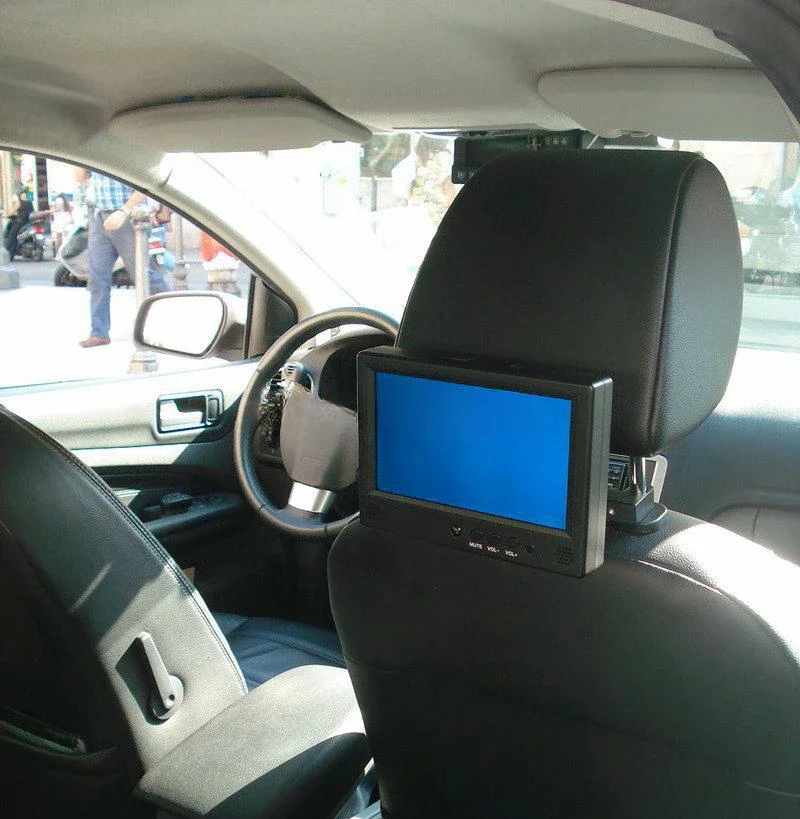 7 inch mp4 multimedia player quick start, taxi small lcd video display, lcd cab car taxi advertising screen