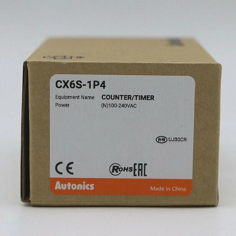 CX6S-1P4 Counter/Timer, W48xH48mm, 6-Digit, LCD, 1 Preset, PNP or NPN Input, Prescale value setting, Relay SPDT(1c) 250VAC 3A,