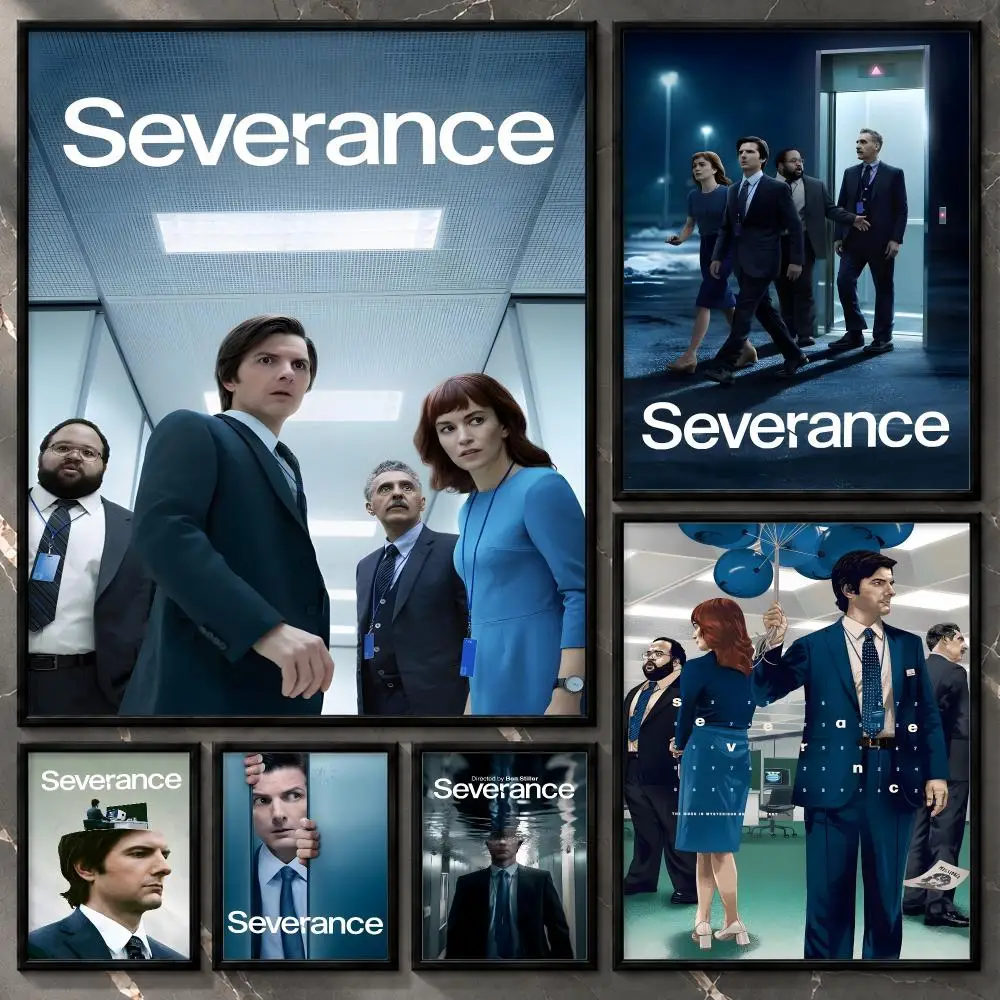Severance Corporate Dystopia Psychological Sci-Fi Mystery Series Poster Aesthetic Unframed Wall Prints for Bedroom & Living Room