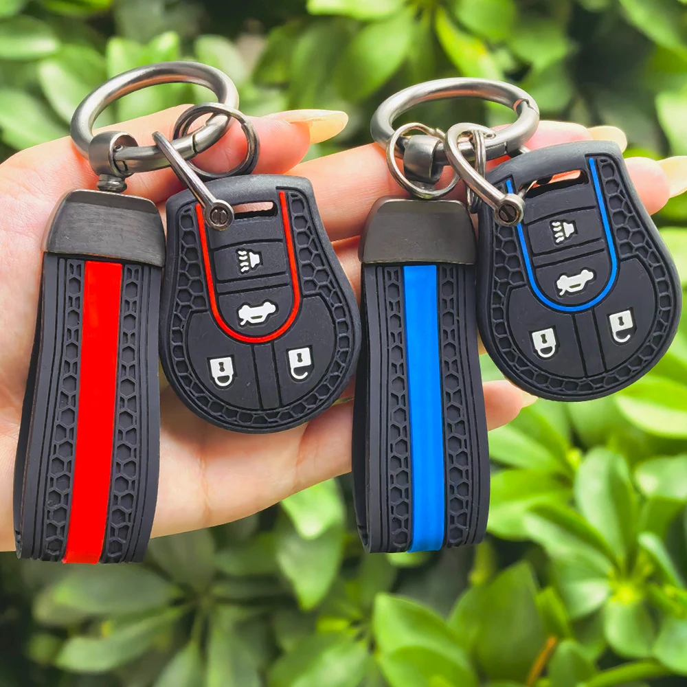 Car Key Case Cover for Nissan Sunny Tiida March Murano Teana Sylphy Livina Qashqai Auto Shell Fob Flip Remote Protector Holder