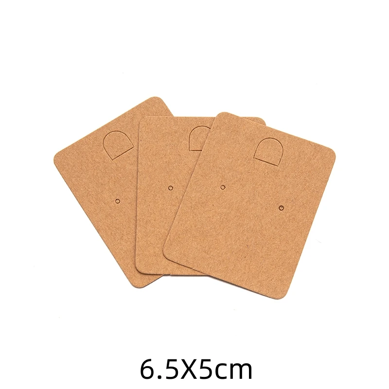100pcs Cartes D'Affichage Porte-Clés Kraft Avec Sacs Auto-Scellants - Support Emballage Bijoux Et Petits Objets 7,5x12cm