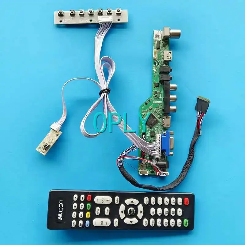 TV Analog LCD Display Controller Board Fit LP145WH1 LTN145AT01 VGA USB RF HDMI-Compatible DIY Kit LVDS 40-Pin 1366*768 14.5