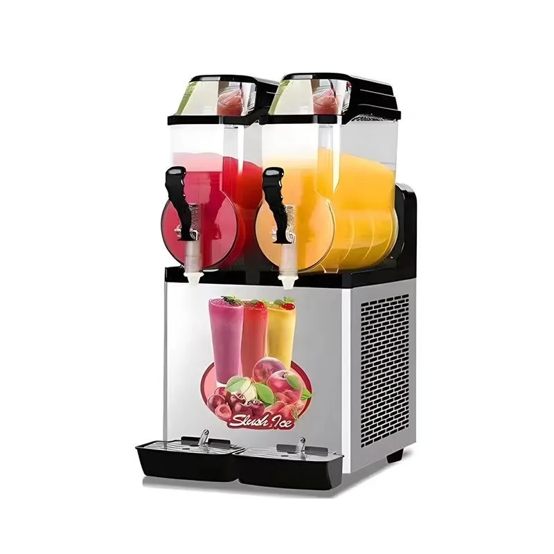 Summer Hot Selling Commercial/Home Use 12L/15L Single/Double/Triple Cylinder Slush Machines Suitable for Beverage Shops