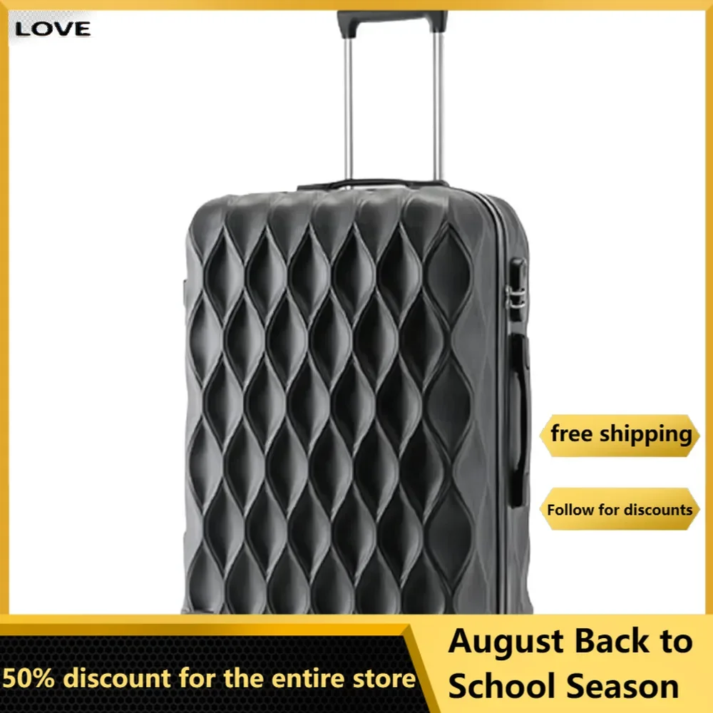 

Suitcase，Cabin Luggage Highly Durable Luggage Suitcases Password Carry On Zipper Suitcase Sturdy Travel Luggage Highly Durable