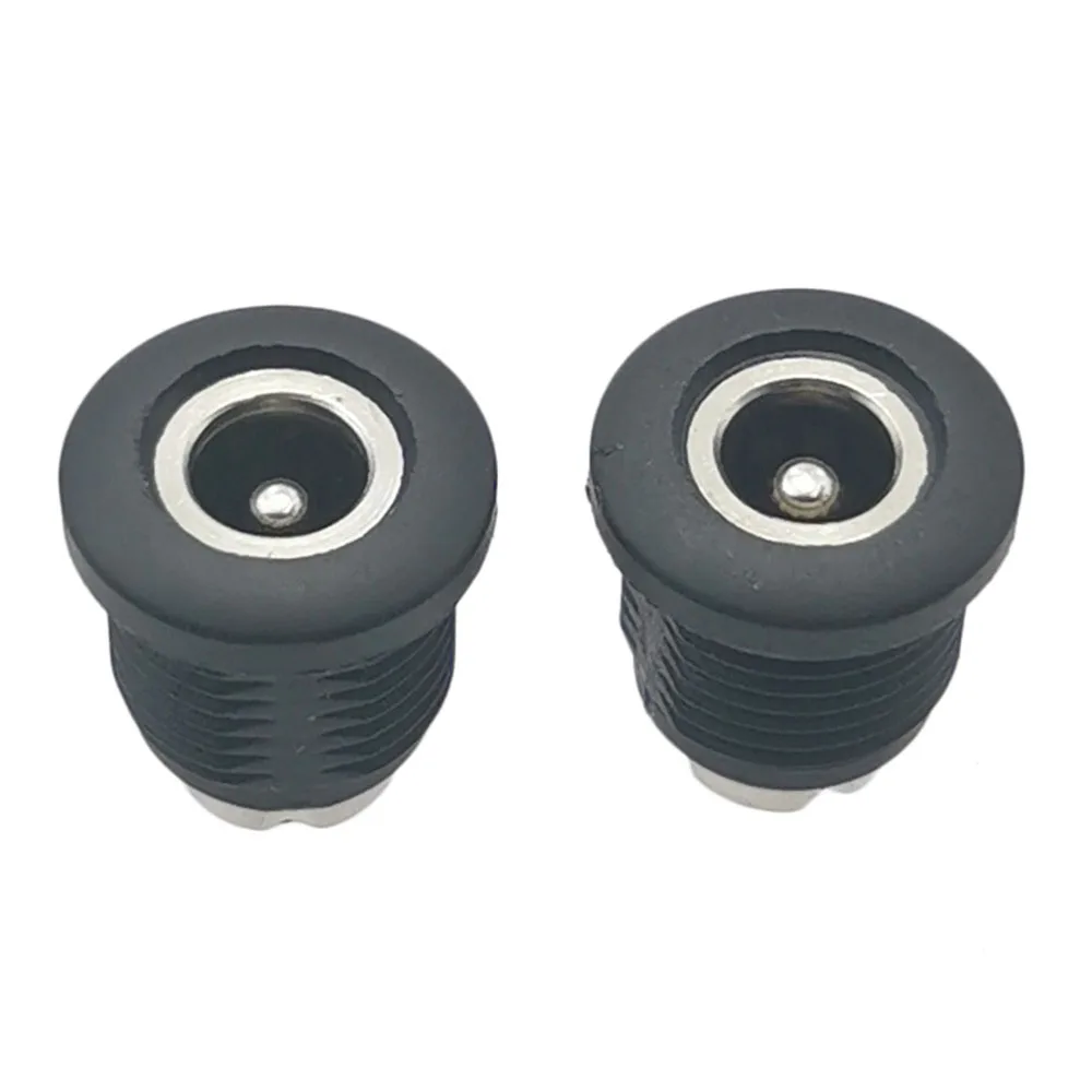 10pcs DC 5.5x2.1mm 5.5x2.5mm Power Jack Female DC Connector Panel Mounting Socket 5.5*2.1/2.5mm Black