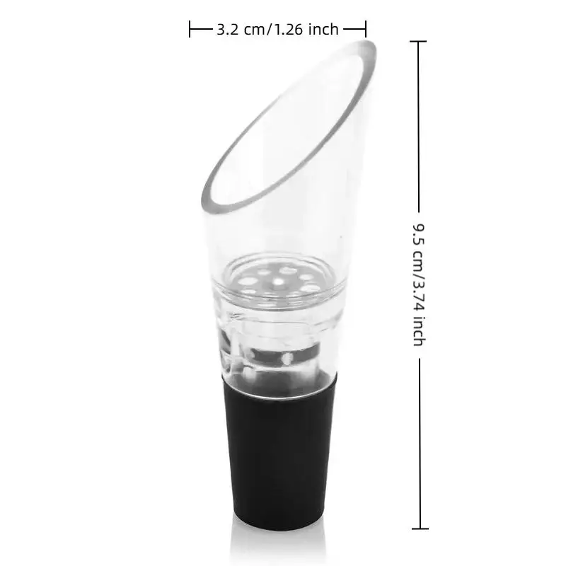 1/2/5/10/12pcsWine Aerator Pourer Decanter Liquor Bottles Stopper Spout Premium Crystal Wine Pourers Bar Assessor Wine Lovers