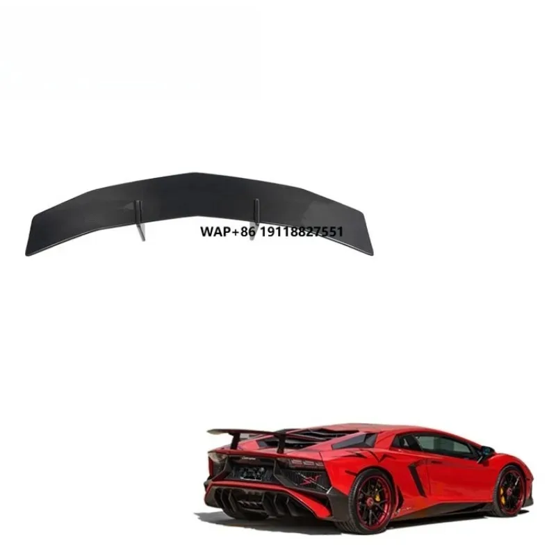 

BK Tuning Aventador LP700 LP720 SV Style Trunk Spoiler Dry Carbon Tail Wing Spoiler for Aventador Rear Spoiler